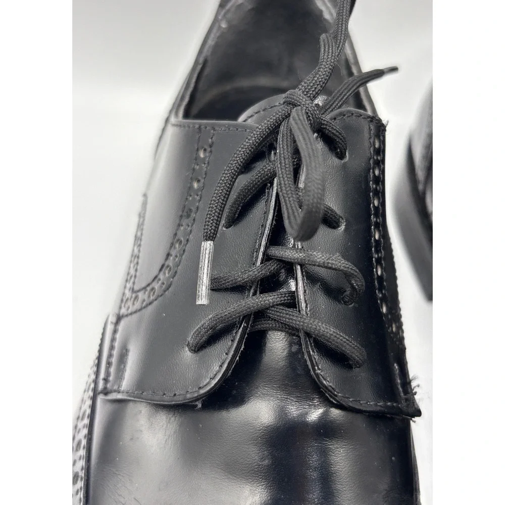 Johnston & Murphy 1888 Men's Black Leather Longwing Brogue Derby Dress Shoes 9